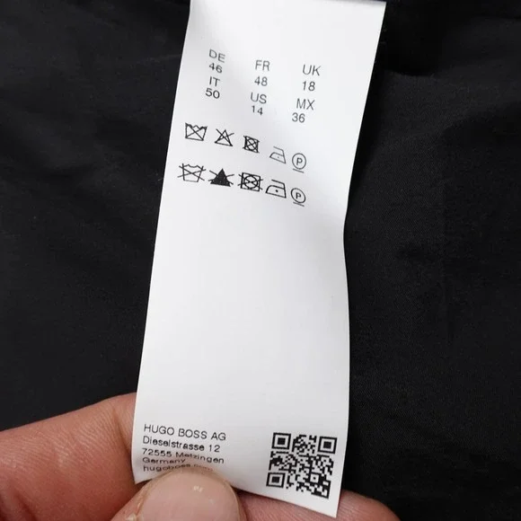 Hugo Boss Jacket Womens 14 Blue Gray Cardigan Open Blazer Suit Sport Over Coat - Picture 5 of 10